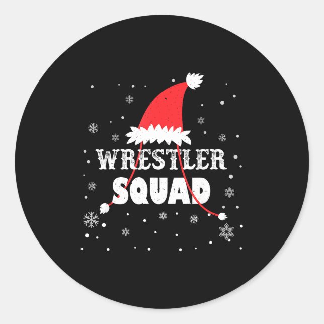 Adesivo Wrestler Squad Christmas Wrestling Matching Xmas  (Frente)