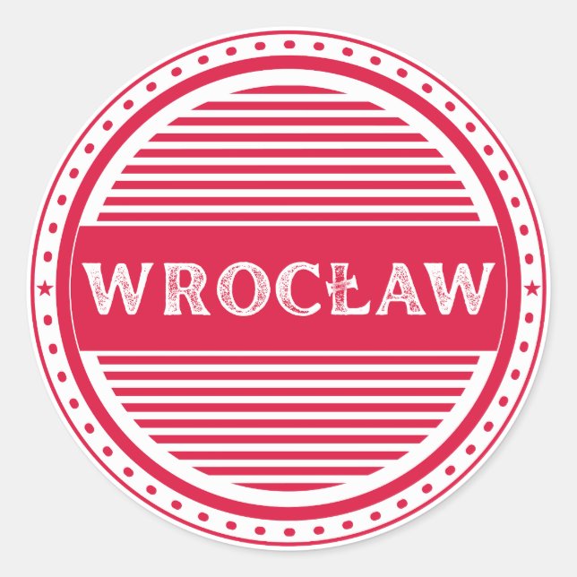 Adesivo Wroclaw City Pride Emblem – Polish Identity (Frente)