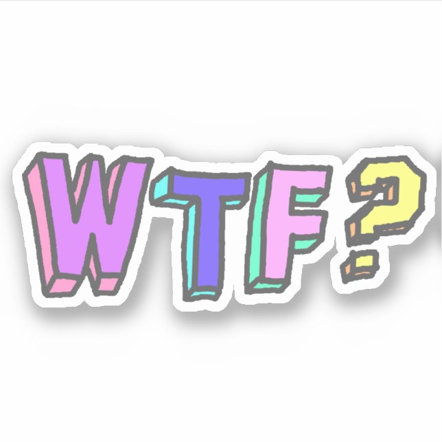 ADESIVO WTF? (Frente)