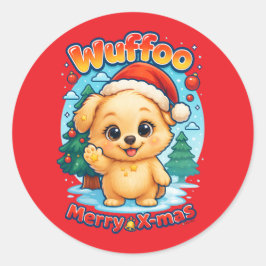 Adesivo Wuffoo Starssie Feliz Natal Kawaii 3D Feriado