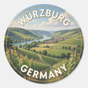 Adesivo Würzburg Alemanha Paisagem Cénica Franca