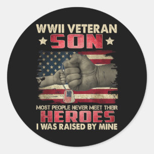 Adesivo Wwii Veteran Son Eu Fui Criado Pela Minha Fath Her