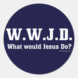 Adesivo WWJD? O Que Jesus Faria?