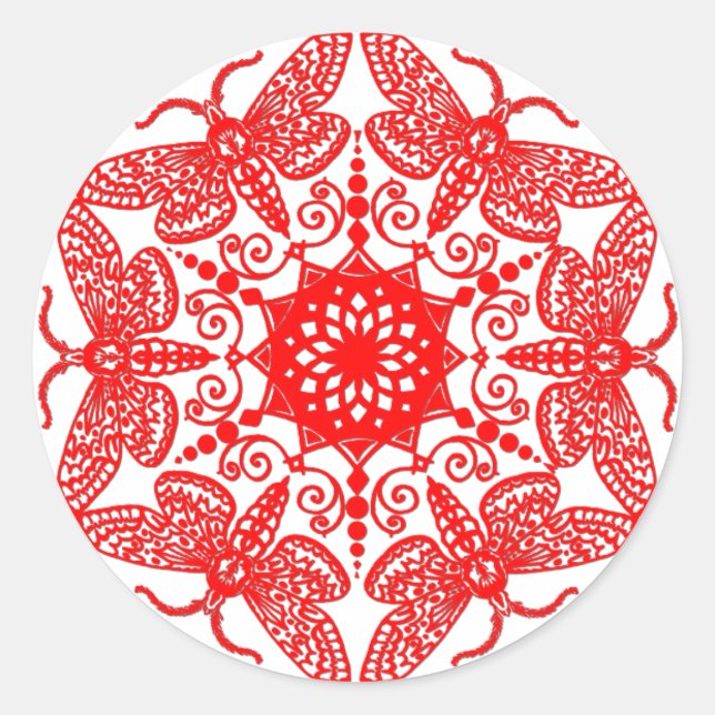Adesivo Wycinanka Moth Pattern (Frente)