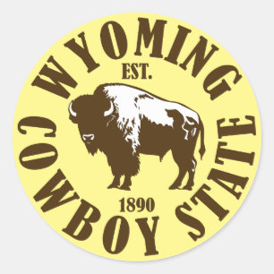 Adesivo Wyoming, Estado do Cowboy