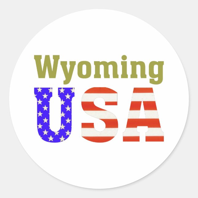 Adesivo Wyoming EUA! (Frente)