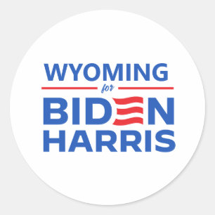 Adesivo Wyoming para Biden Harris