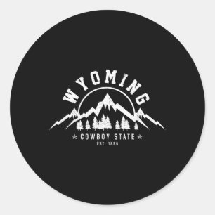 Adesivo Wyoming The Cow State Est 1890 Mountain
