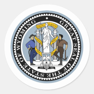 Adesivo Wyomingite Seal, Selo do Wyoming Sticker