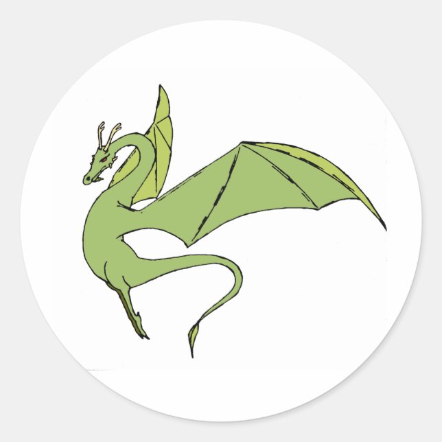 Adesivo Wyrm (verde) (Frente)
