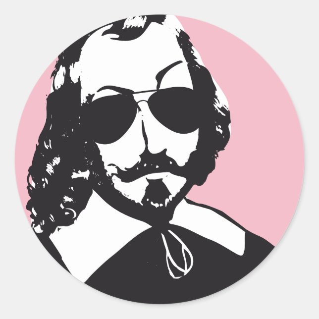 Adesivo x20 Samuel Champlain Hipster óculos (Frente)