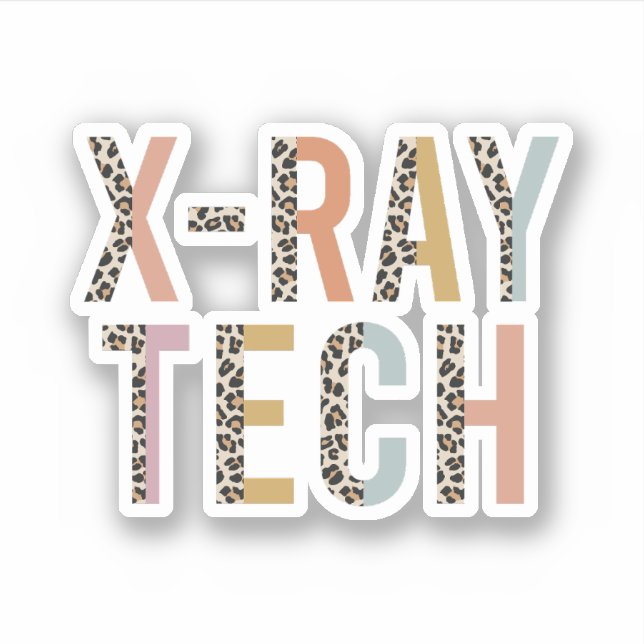 Adesivo X-ray Tech, Xray Technologist Formando Gift (Frente)
