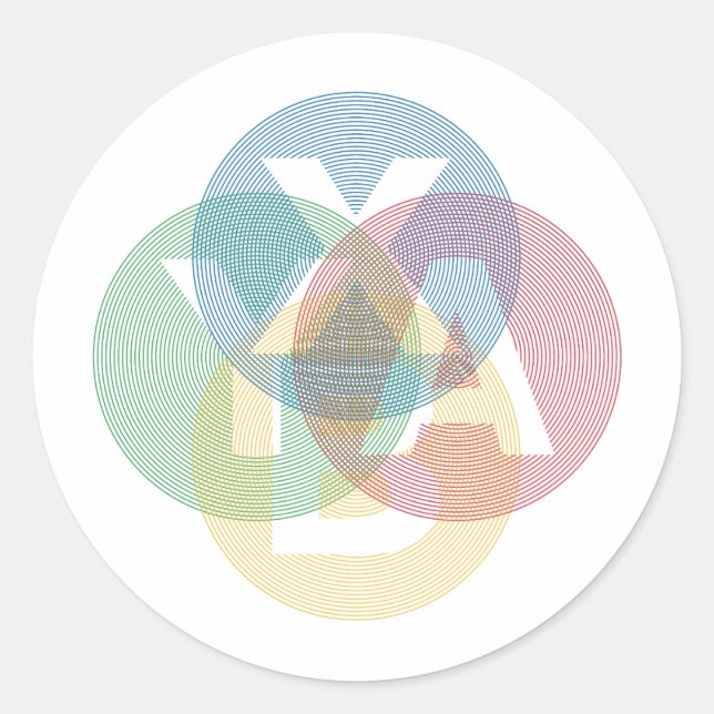 Adesivo XABY colorido (Frente)