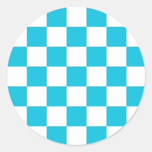 Adesivo Xadrez azul aqua clássico