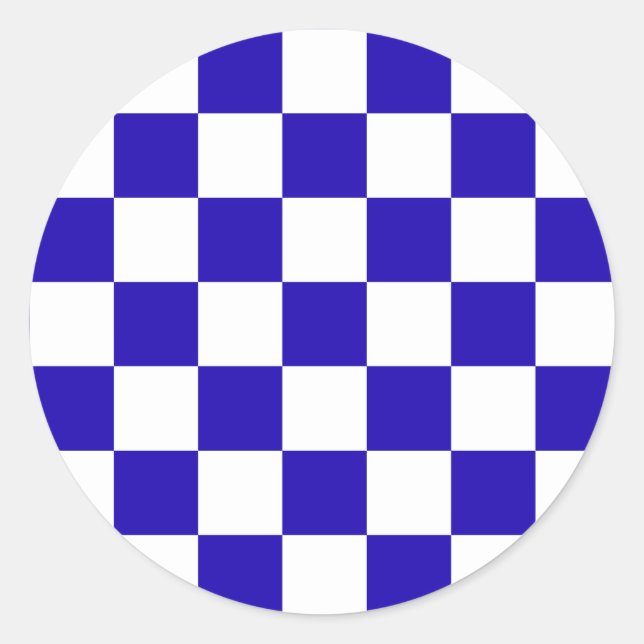 Adesivo Xadrez azul profundo  (Frente)