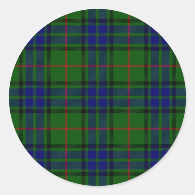 Adesivo Xadrez azul-tartan Lauder (Frente)