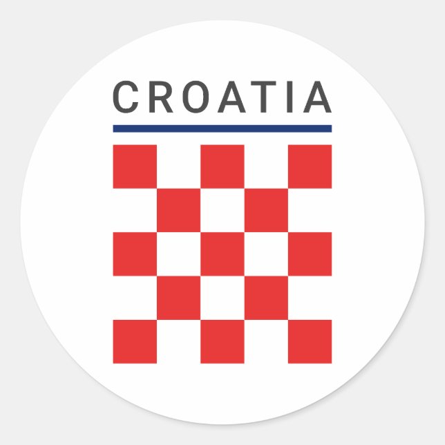 Adesivo Xadrez Croata (Frente)