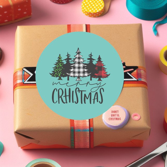 Adesivo Xadrez das Árvores de Natal (Criador carregado)