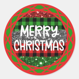 Adesivo Xadrez de Natal retrógrada e brilhante