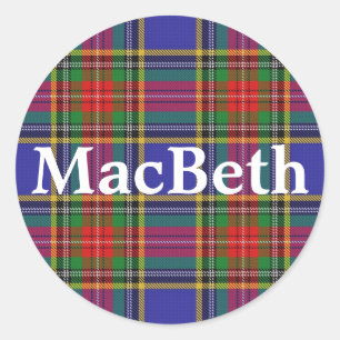 Adesivo Xadrez de Tartan escocesa de Macbeth do clã