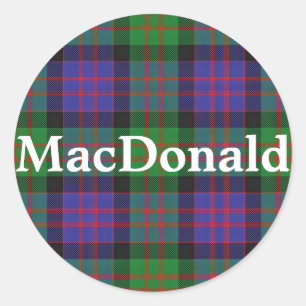 Adesivo Xadrez de Tartan escocesa de MacDonald do clã