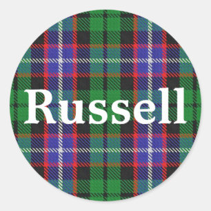 Adesivo Xadrez de Tartan escocesa de Russell do clã