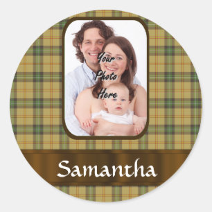 Adesivo Xadrez de tartan Saskatchewan Personalizada