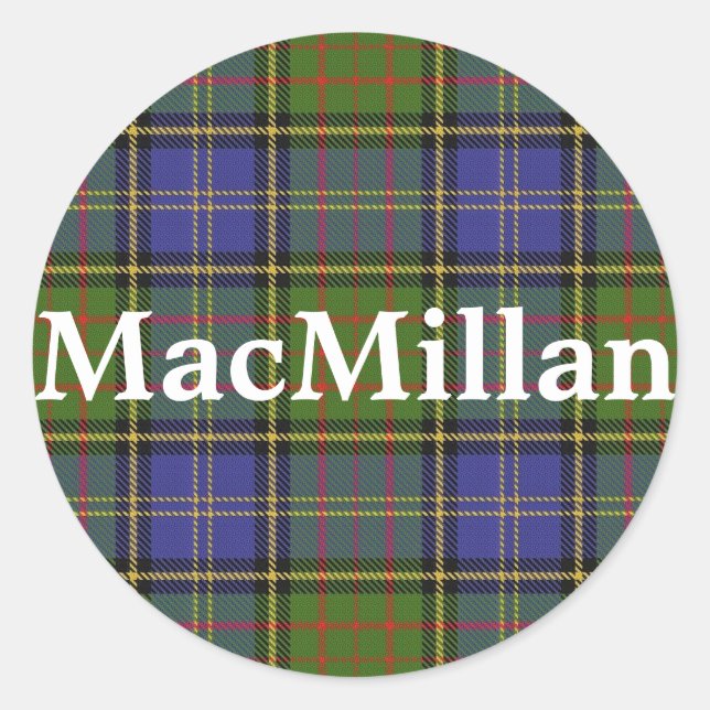 Adesivo Xadrez Escocesa Clan MacMillan Tartan (Frente)
