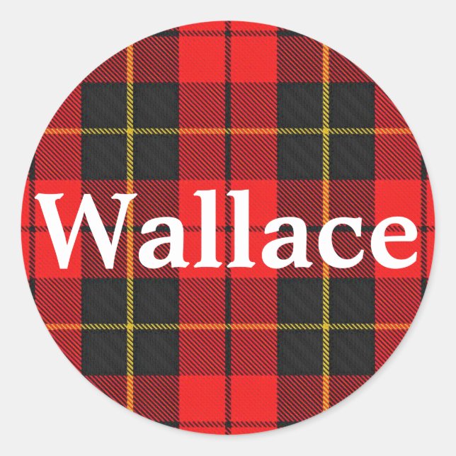 Adesivo Xadrez escocesa Clan Wallace Tartan (Frente)