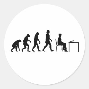 Adesivo Xadrez - Evolução do Jogador de Xadrez