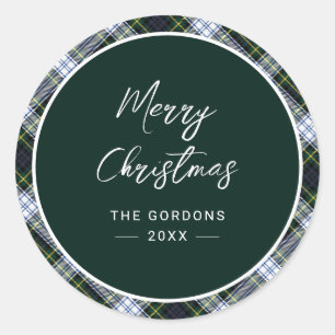 Adesivo Xadrez Green Rustic Clan Gordon Tartan