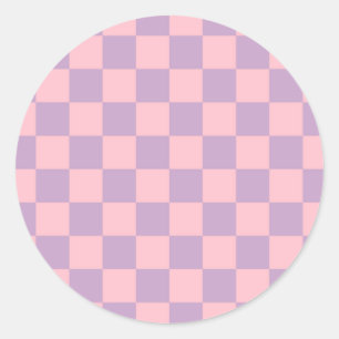Adesivo Xadrez Lilás e Rosa