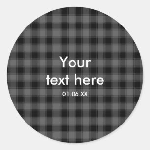 Adesivo Xadrez Preta e Cinza Vinhetas de Favoritos