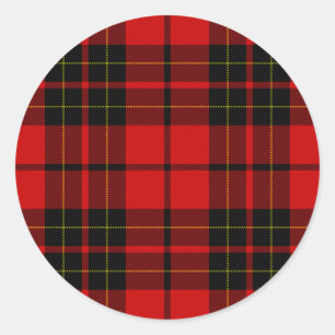 Adesivo Xadrez preta vermelha do tartan do clã de Brodie