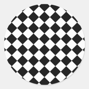 Adesivo Xadrez Preto e Branco Retrô