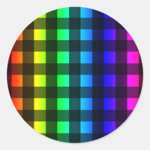 Adesivo Xadrez Rainbow e Black Buffalo