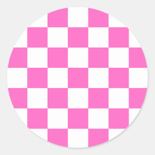 Adesivo Xadrez rosa visual clássico
