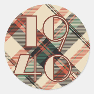 Adesivo xadrez Sticker 1940s
