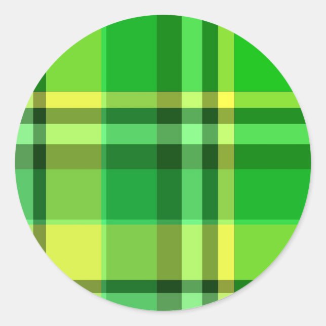 Adesivo Xadrez Verde Amarelo (Frente)