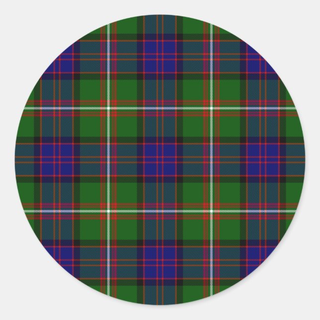 Adesivo Xadrez verde-azul-tartan-de-coleira (Frente)