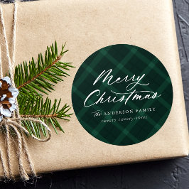 Adesivo Xadrez Verde Bruta Feliz Natal