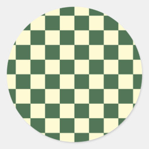Adesivo Xadrez Verde Caçador e Creme