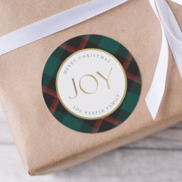 Adesivo Xadrez Verde Vermelha Tradição Joy