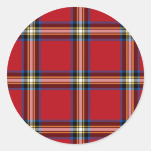Adesivo Xadrez vermelha, Royal Stewart Tartan
