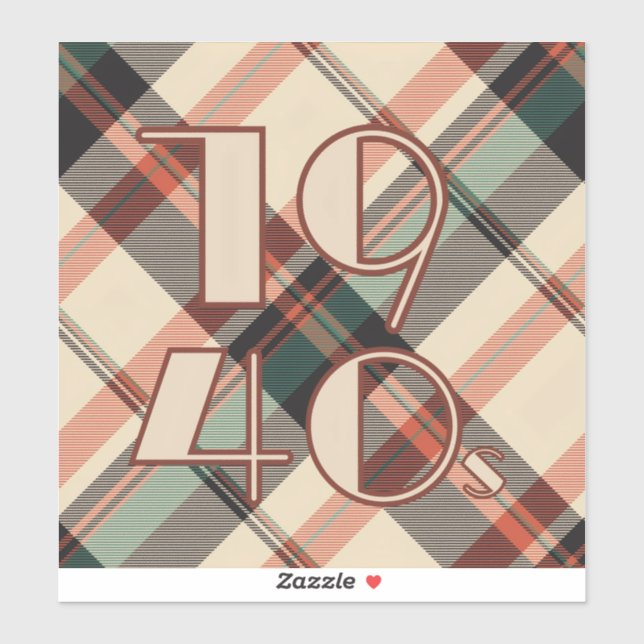 Adesivo xadrez vinil Sticker 1940 (Folha)