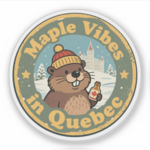 Adesivo Xarope de Bordo Retro Quebec
