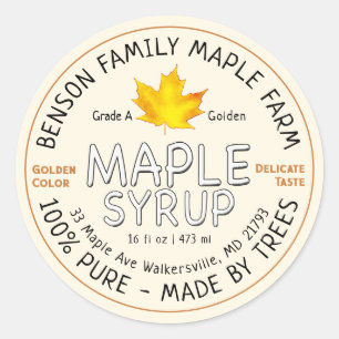 Adesivo Xarope Maple Compatível com FDA fabricado por TREE