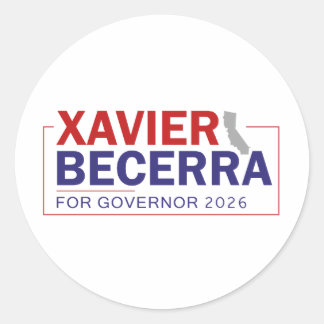 Adesivo Xavier Becerra 2026 Para Governador, Política Cali