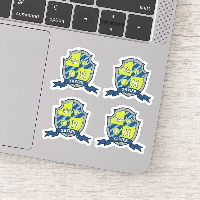 Adesivo Xavier, letra inicial X, nome personalizado, com c (Detalhe)