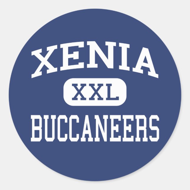 Adesivo Xenia - Buccaneers - Segundo grau - Xenia Ohio (Frente)